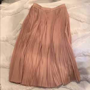 J Crew Pleated Midi Skirt